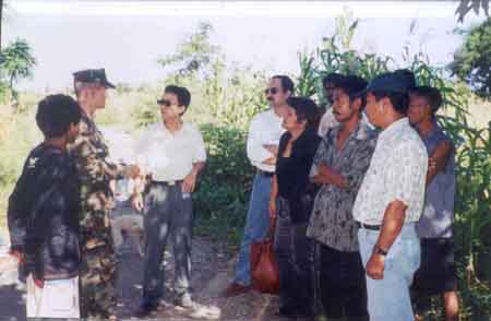 Yongge Zhao is processing relationship between US troops and local residents